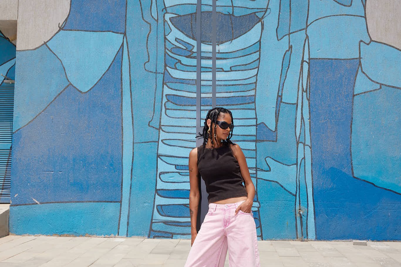 Cotton Washed Top - Black