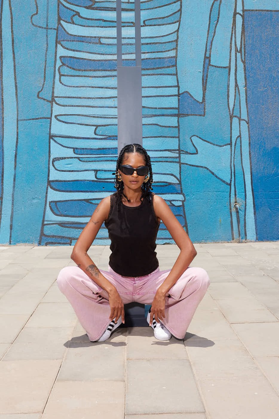 Cotton Washed Top - Black