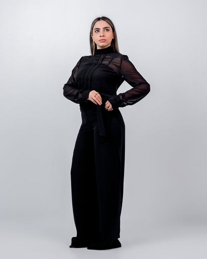 Crepe Straight-Leg Trousers