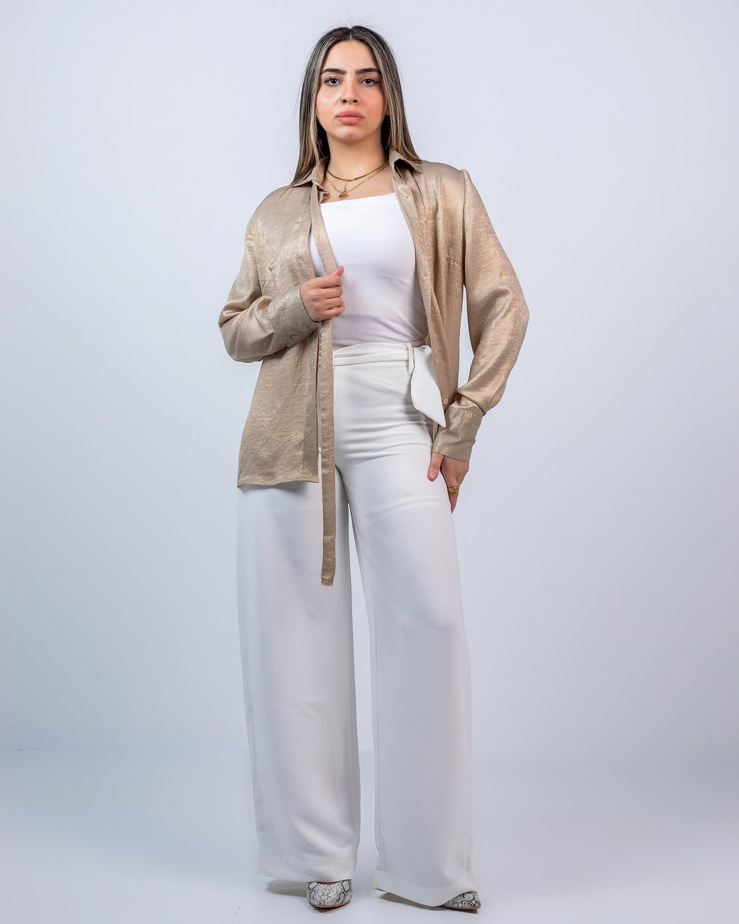 Crepe Straight-Leg Trousers