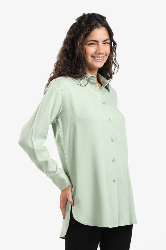 Poplin Solid Shirt - Light Mint