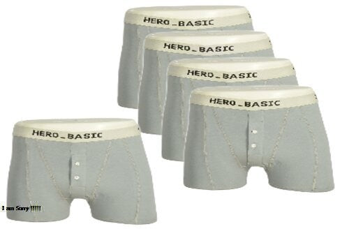 Bundle Pack Of 4 Solid Boxers With Free Boxer – Grey
