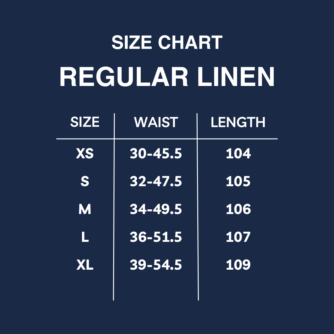 White Regular Linen Pants