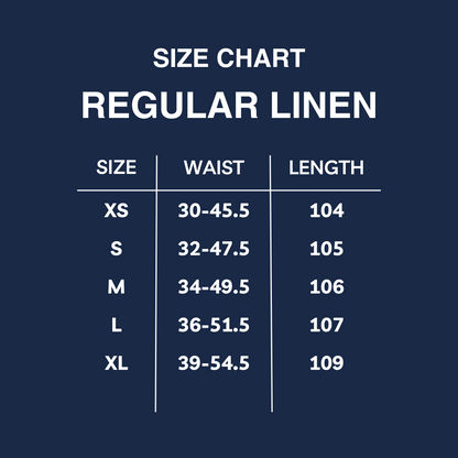 White Regular Linen Pants