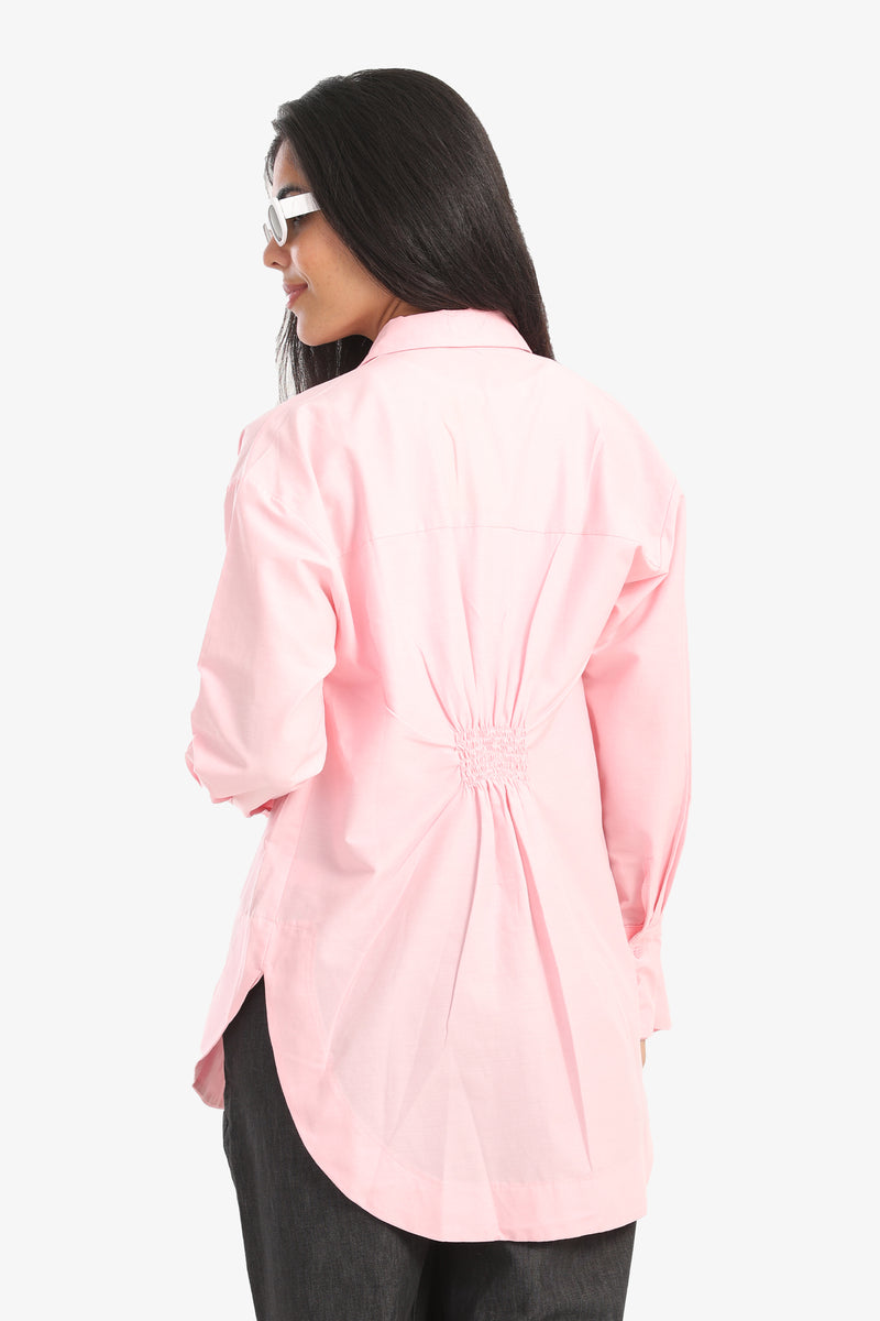 Viscose Relaxed Fit Shirt - Rose
