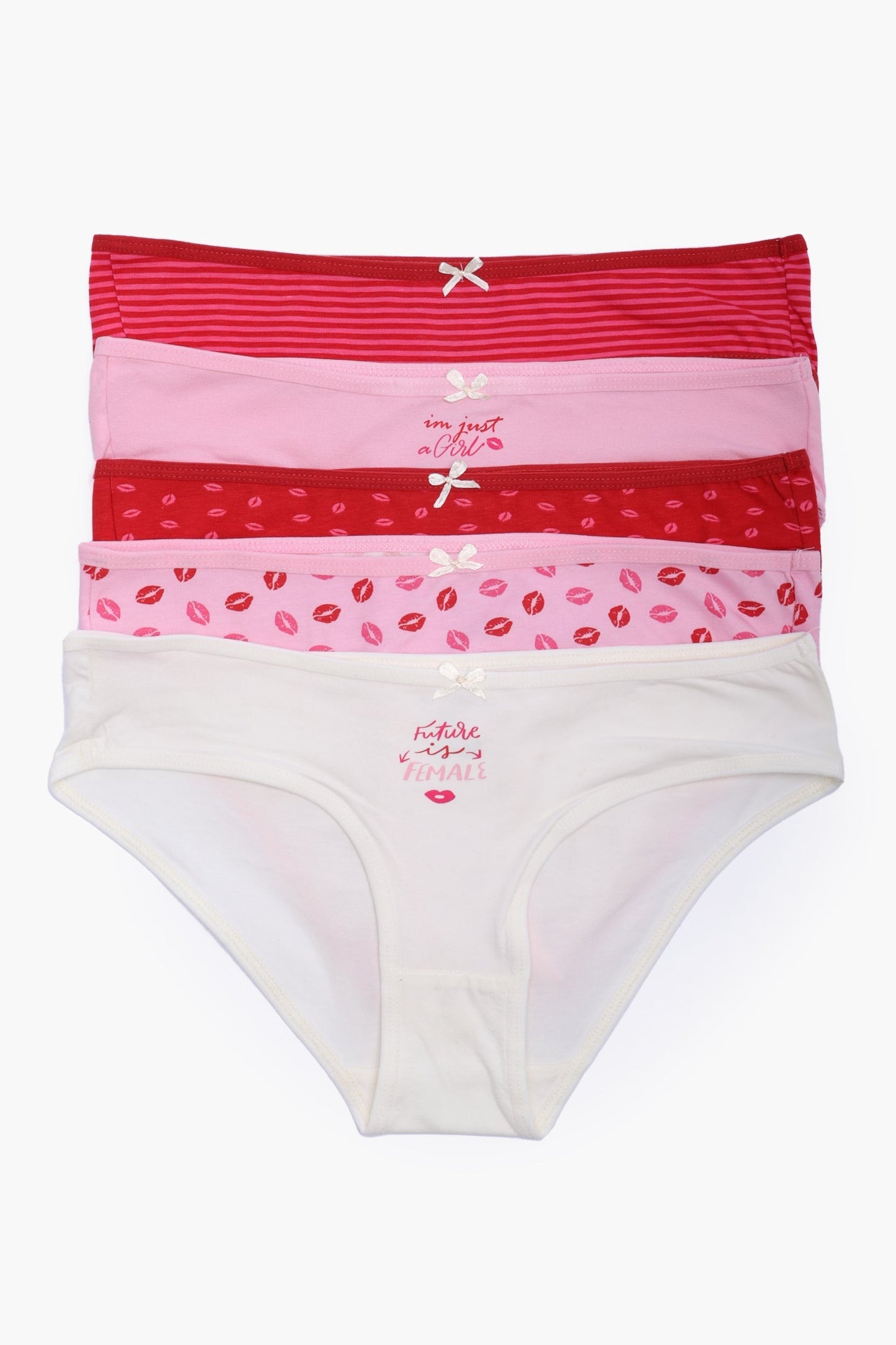 Pack of 5 Colored Bikini Panties