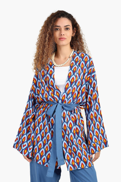 Peacock Pattern Kimono