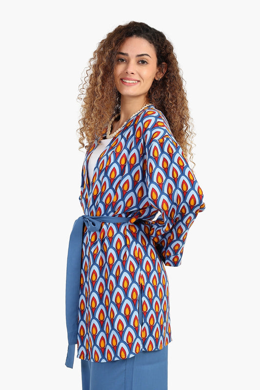Peacock Pattern Kimono