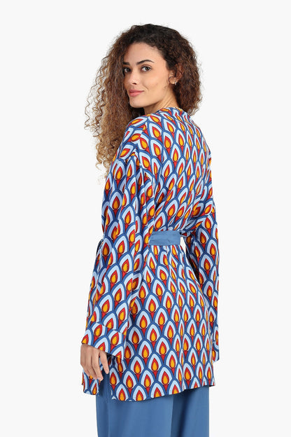 Peacock Pattern Kimono