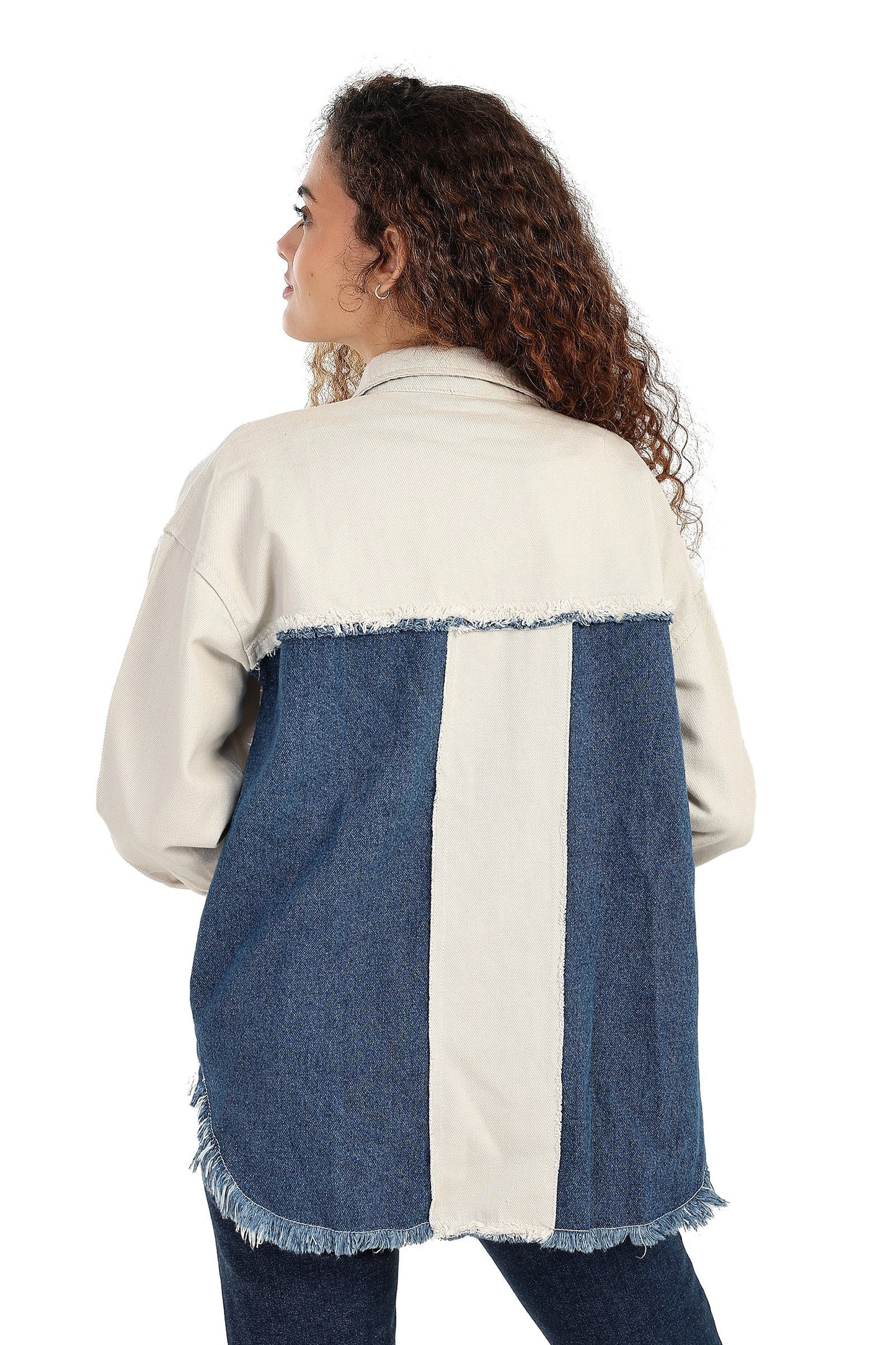 Gabardine & Denim Shirt