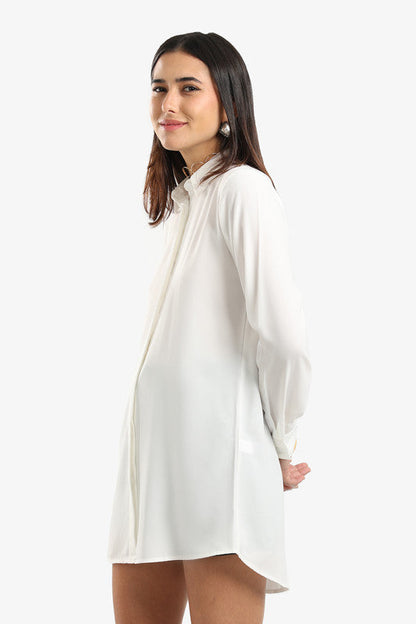 Poplin Solid Shirt - Off White