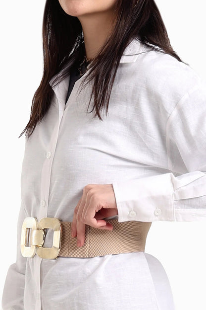 Linen Solid Long Sleeve Shirt – Off White