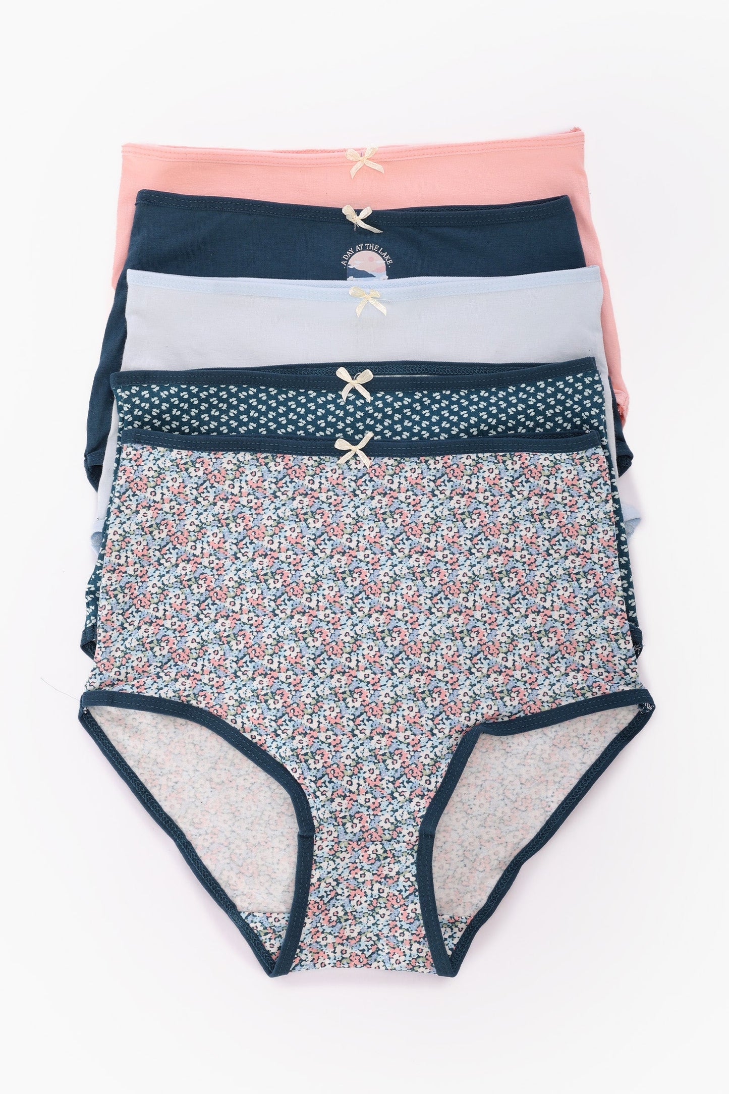 Pack of 5 Colored Full Brief Panties