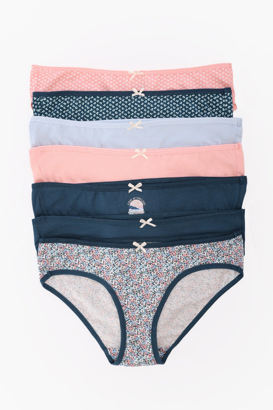 Pack of 7 Colored Bikini Panties