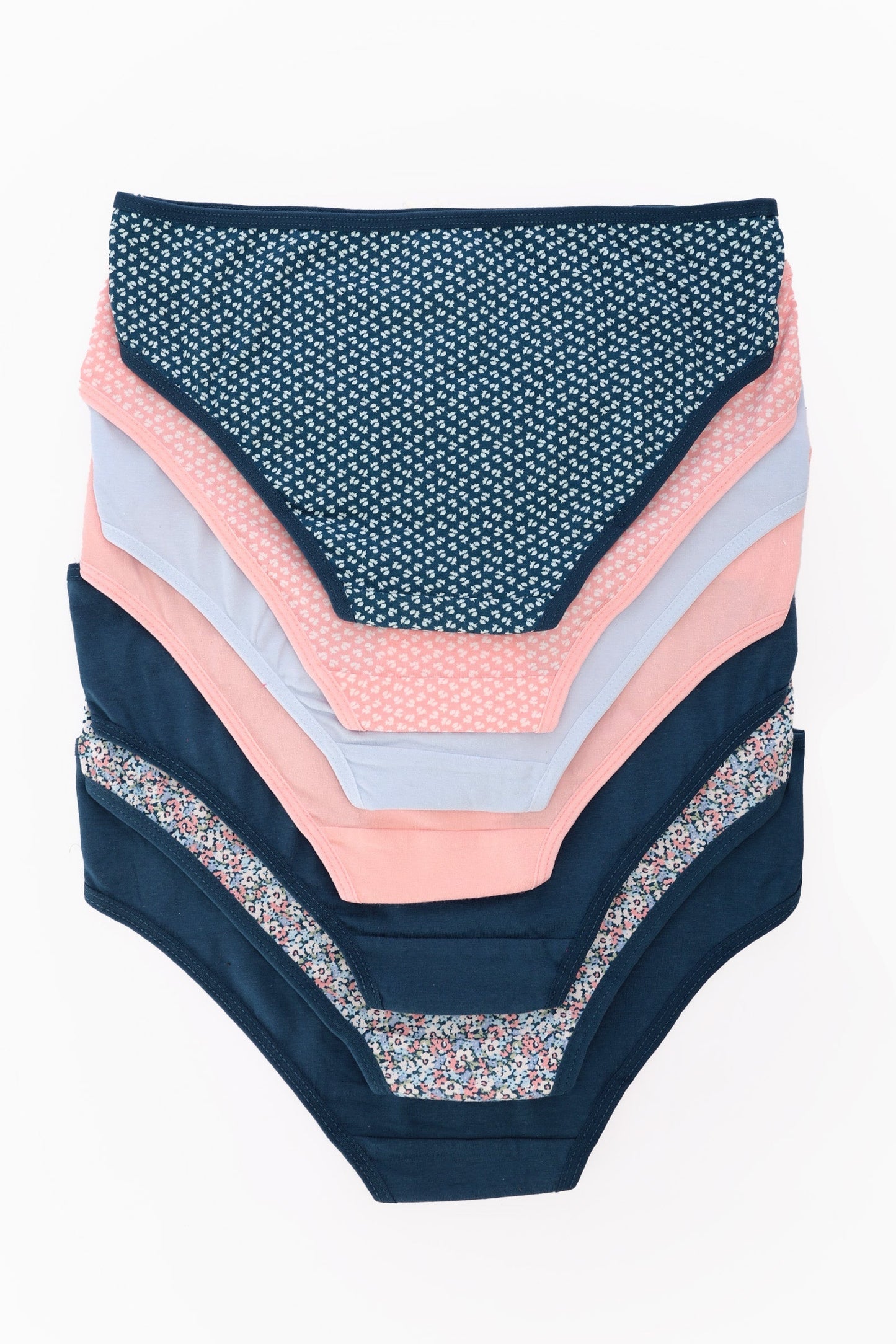 Pack of 7 Colored Bikini Panties