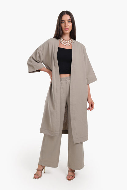 Timeless Midi-Length Kimono