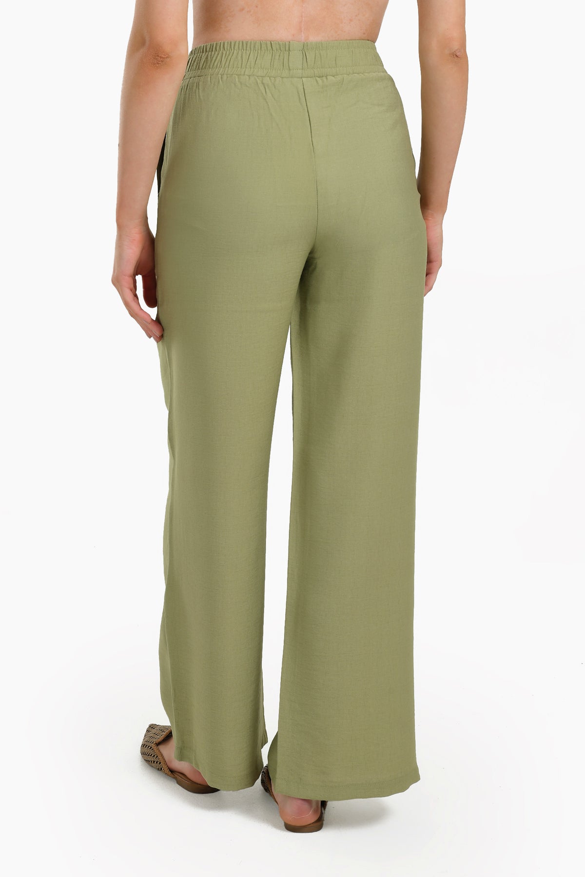 Olive Wide Leg Pants