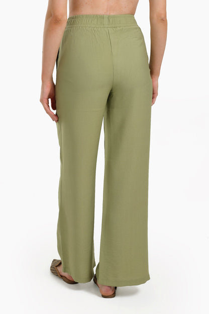 Olive Wide Leg Pants