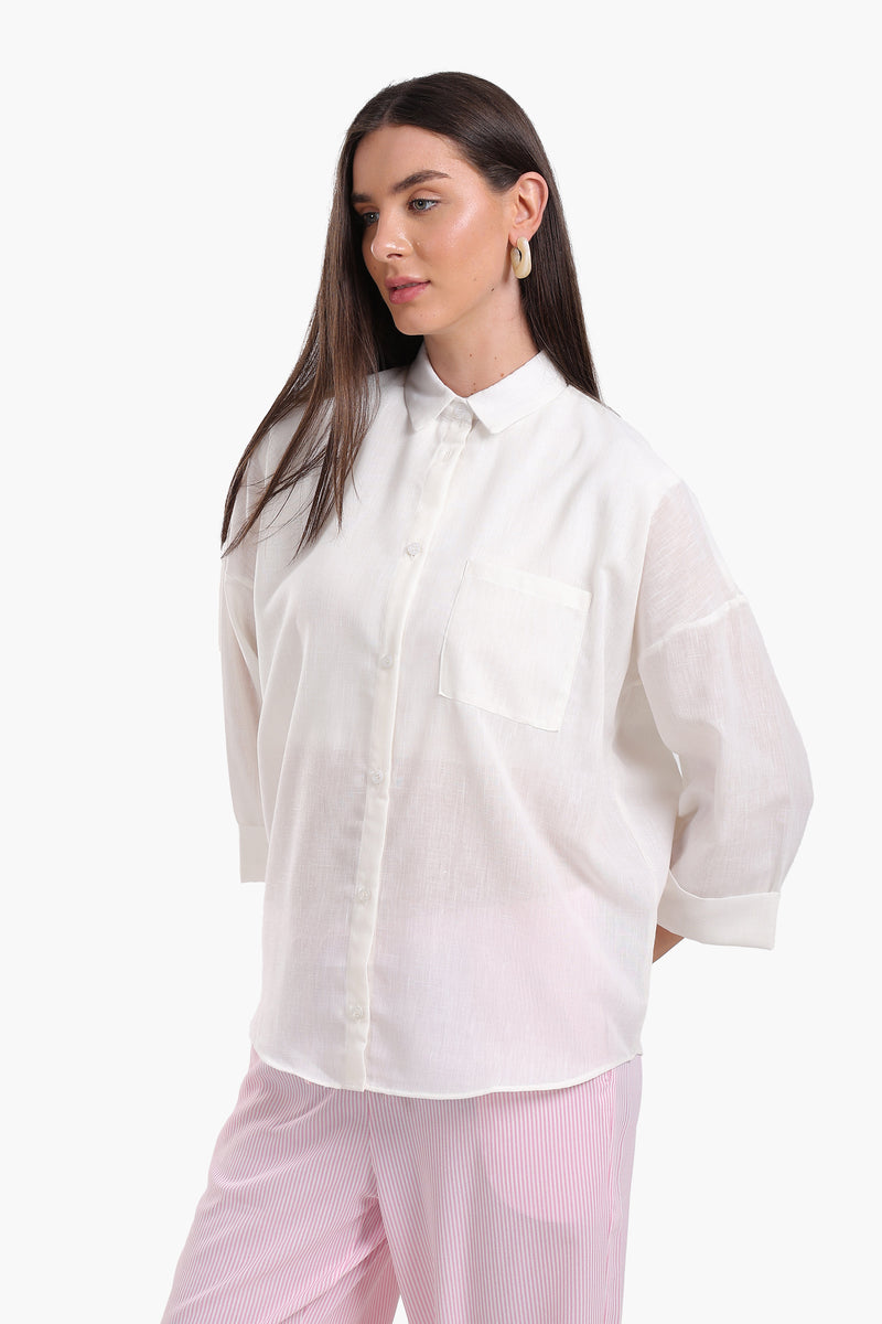 Shirt with 3/4 Sleeves