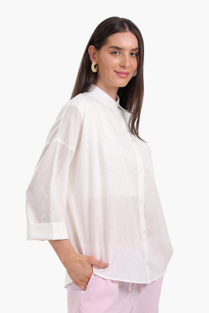 Shirt with 3/4 Sleeves