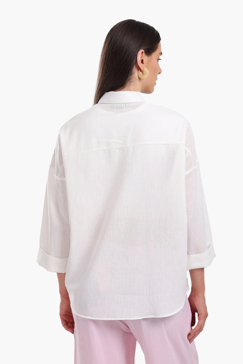 Shirt with 3/4 Sleeves