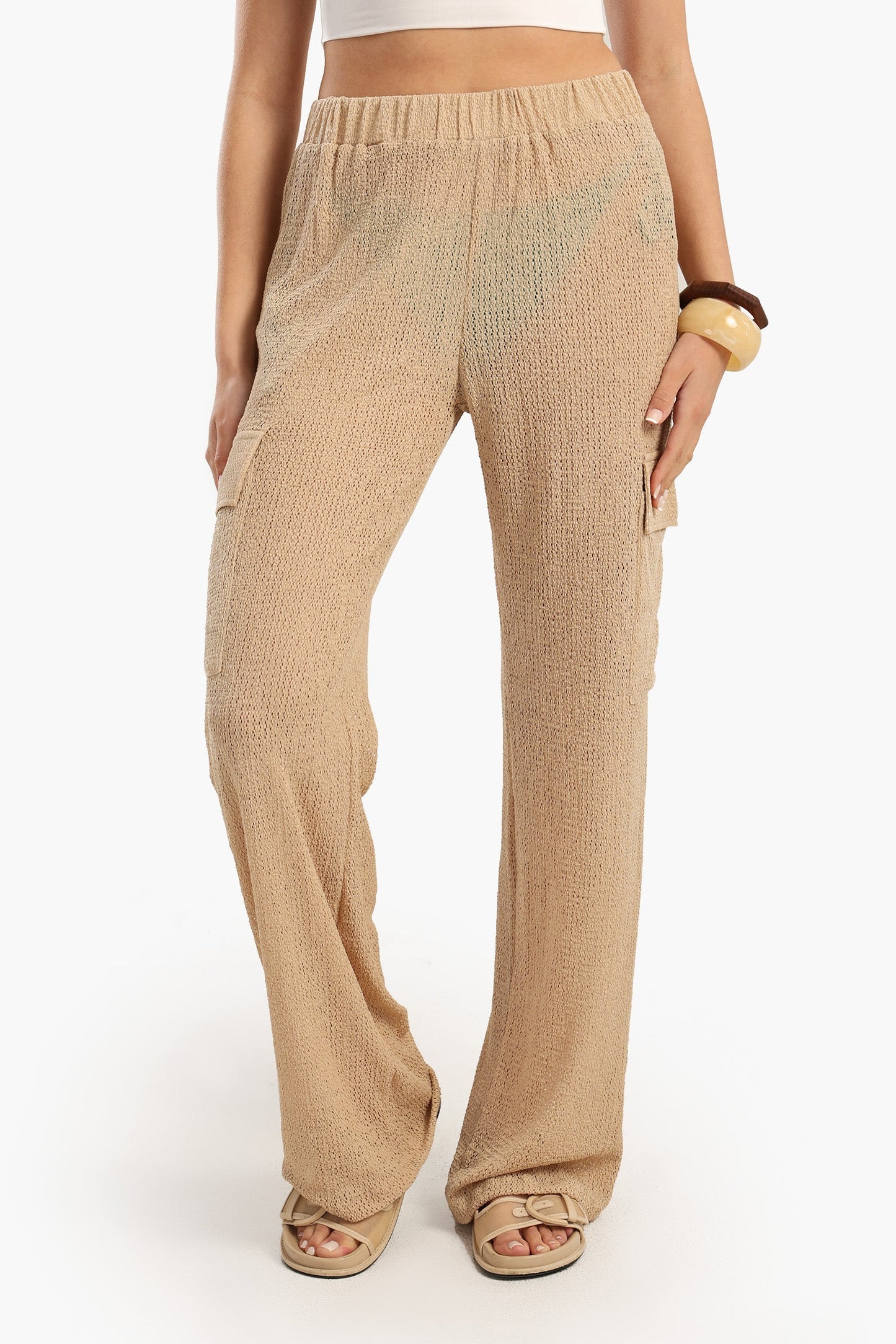 Knitted Baggy Beach Pants