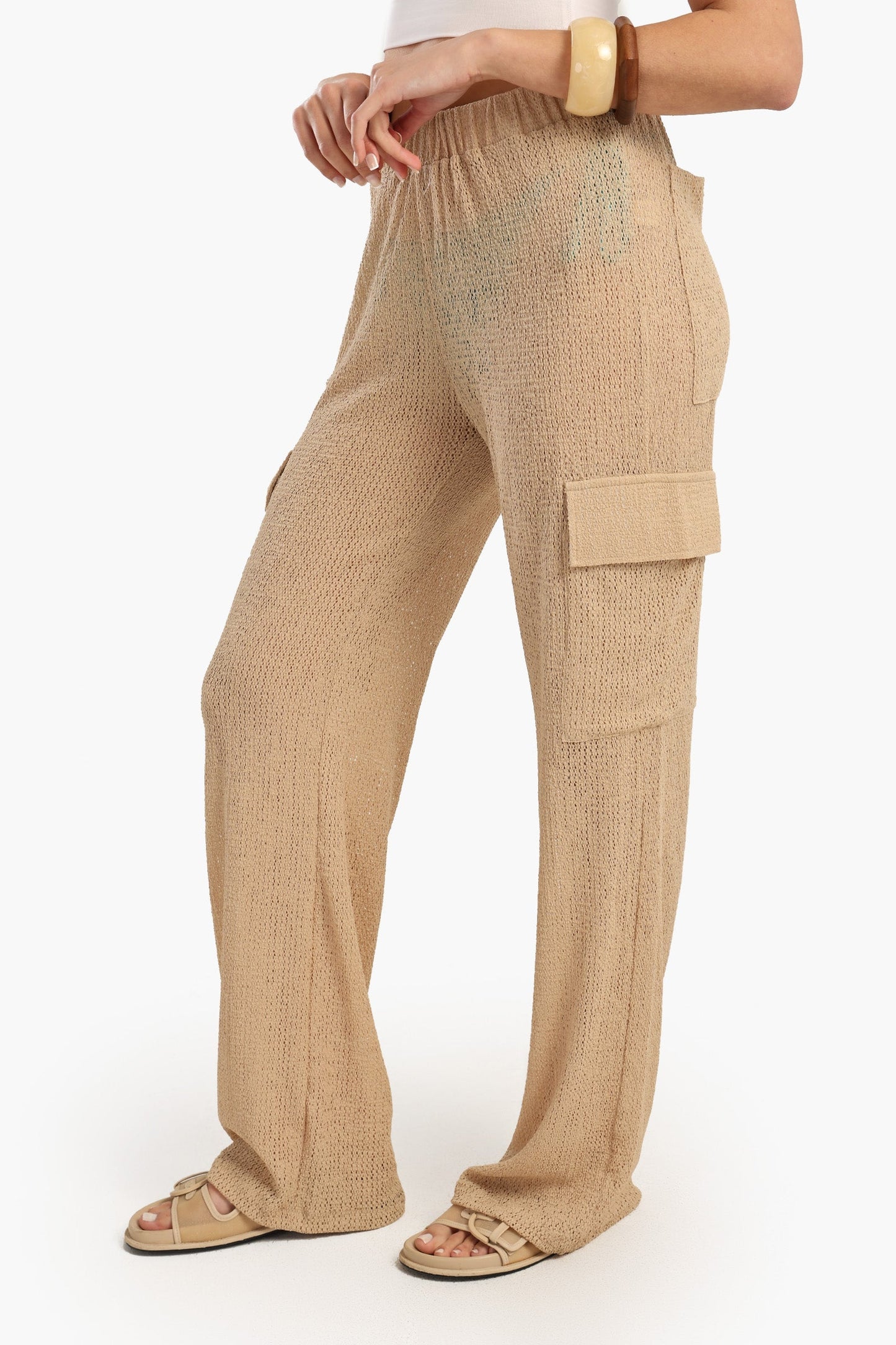 Knitted Baggy Beach Pants