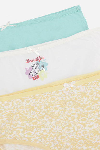 Pack of 3 Cotton Colored Bikini Panties – Multicolor