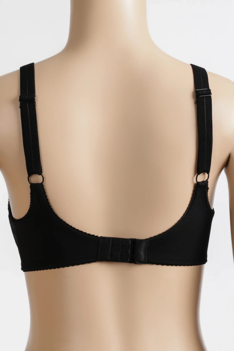 Polyamide Blend Lace Wired Bra – Black