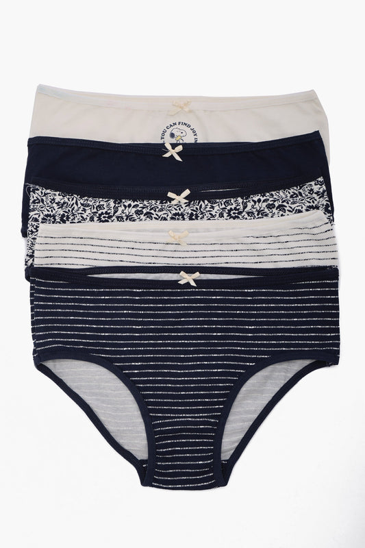 Pack of 5 Colored Brief Panties