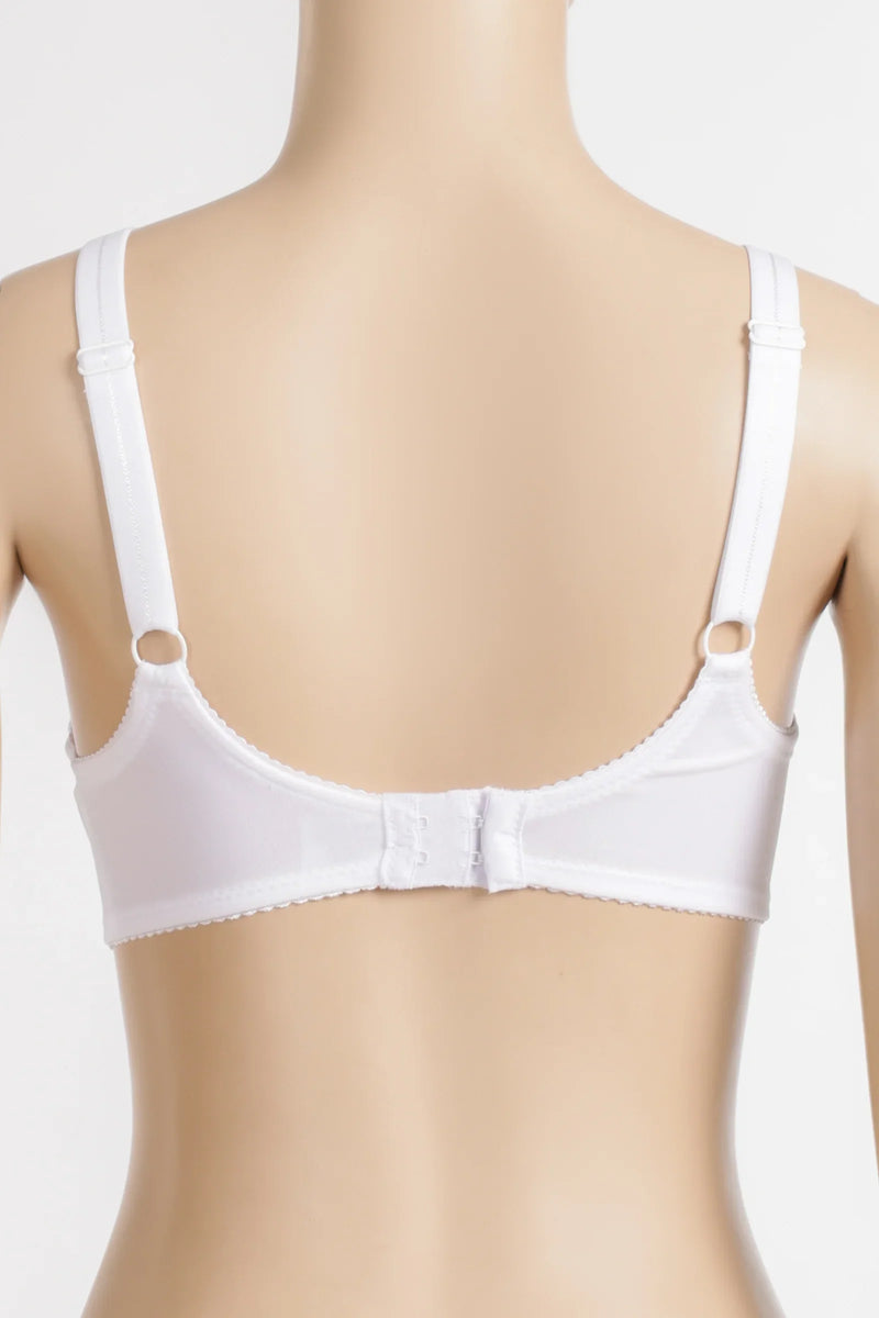 Polyamide Blend Lace Wired Bra – White