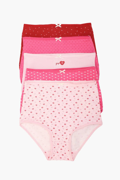 Cotton Colored Full Brief Panties – Multicolor (Pack of 5)