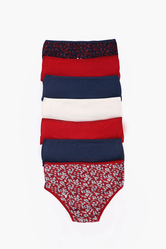 Cotton Colored Brief Panties – Multicolor (Pack of 7)