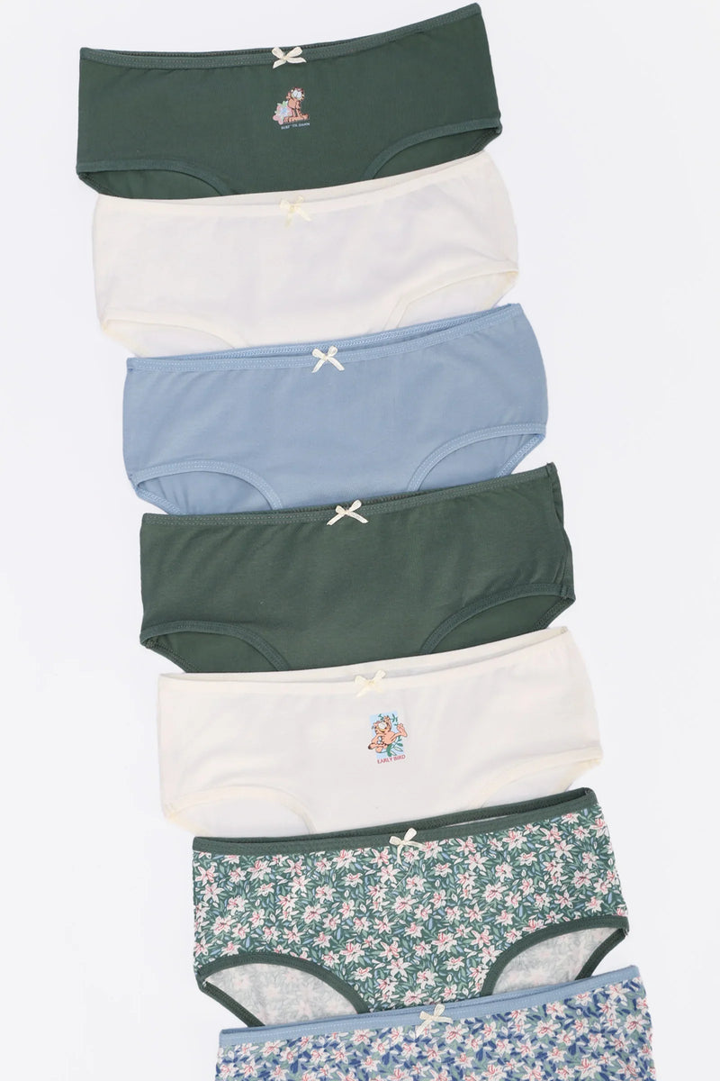 Pack of 7 Cotton Colored Brief Panties – Multicolor