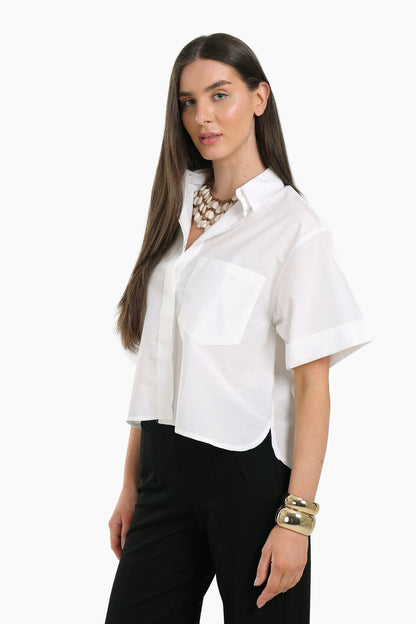 White Short Sleeves Shirt