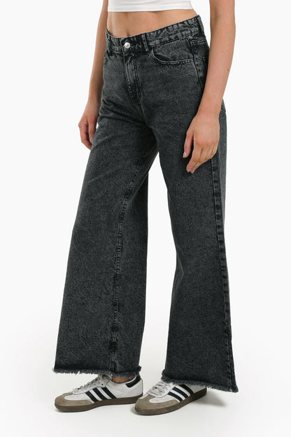 Grey Zip Fly Jeans