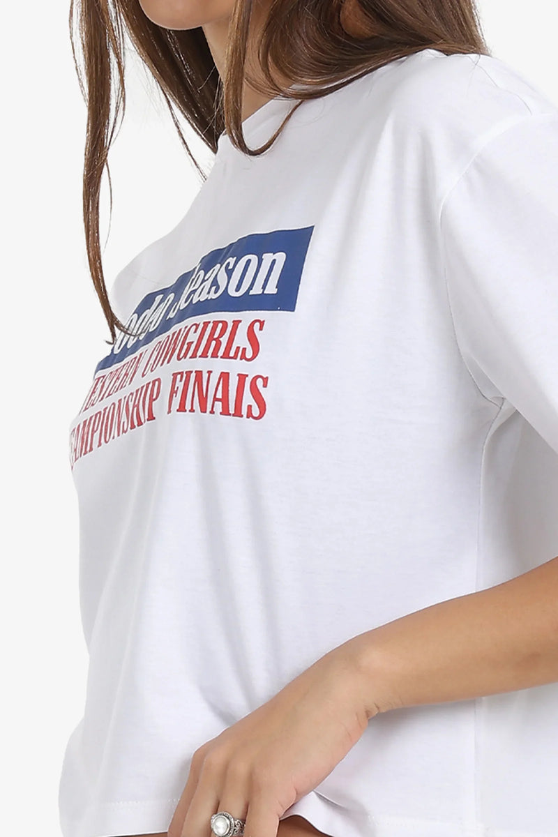 Cotton Printed T-Shirt – Off White