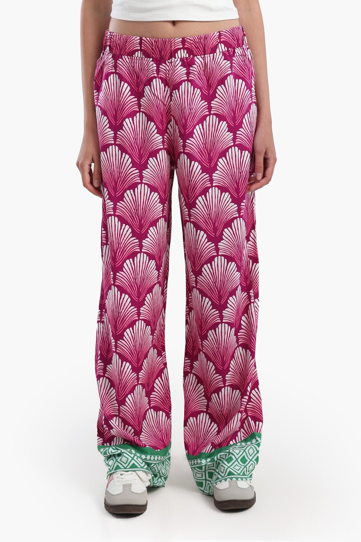 Color Block Wide Leg Pants