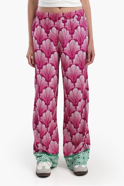 Color Block Wide Leg Pants