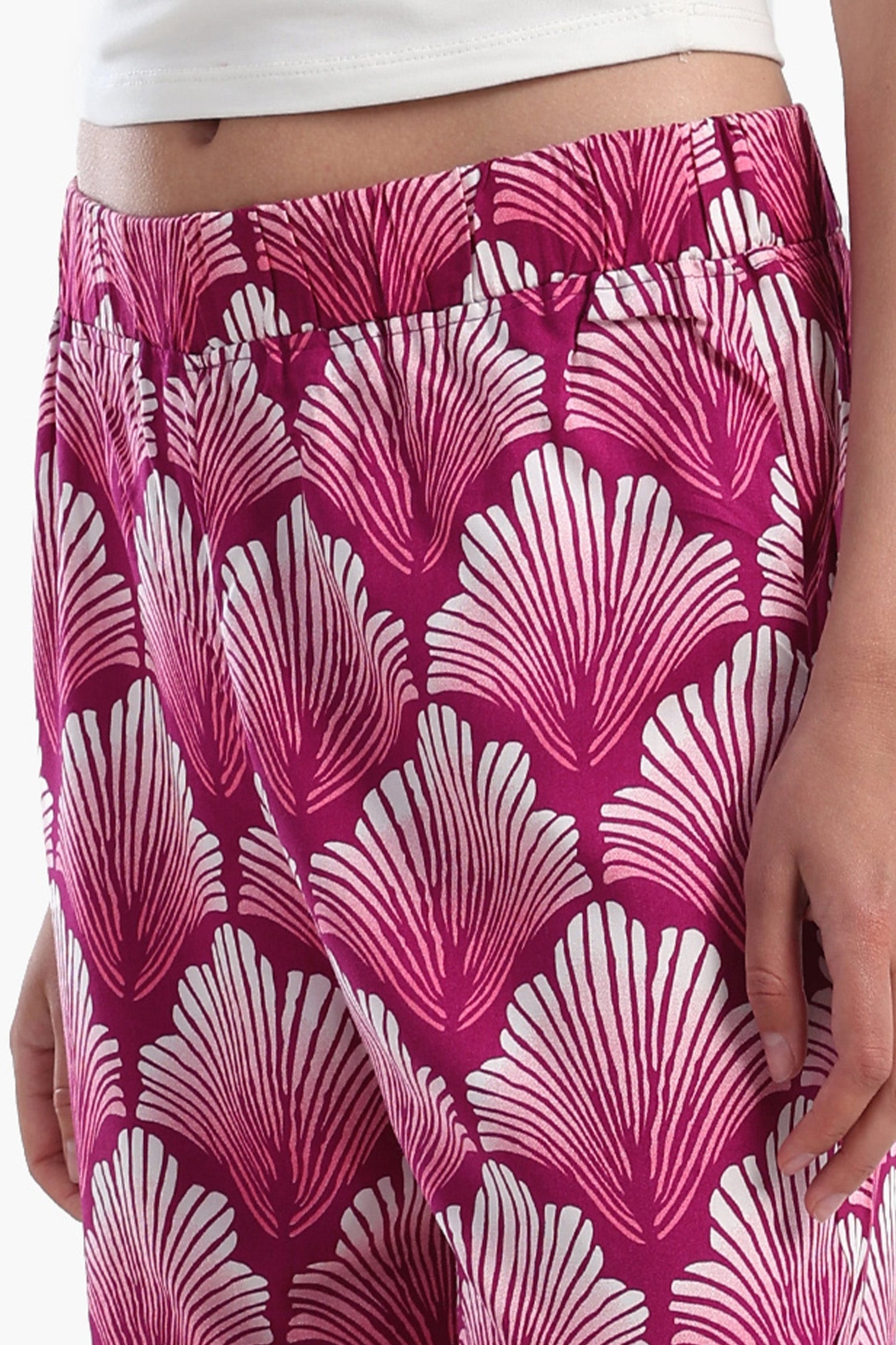 Color Block Wide Leg Pants