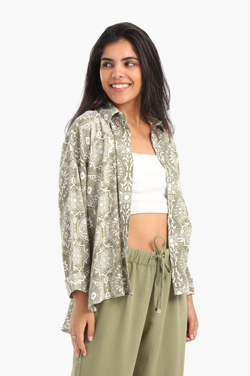 Classic Printed Blouse