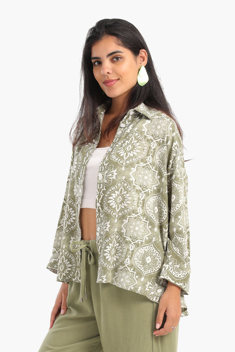 Classic Printed Blouse