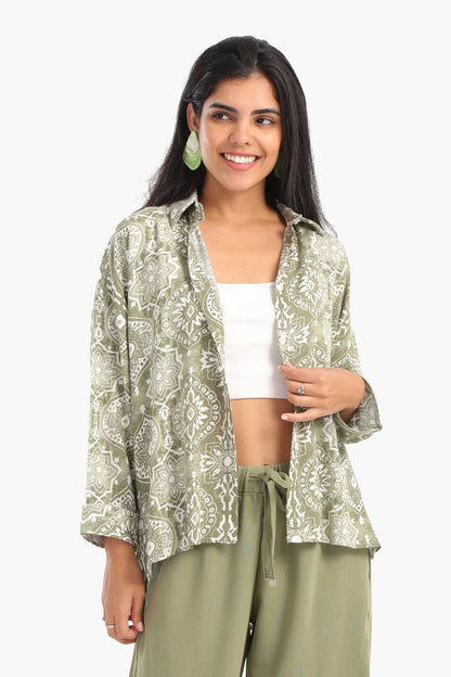 Classic Printed Blouse