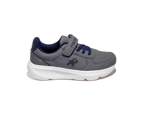 Faux Leather Comfortable Casual Shoes - Gray