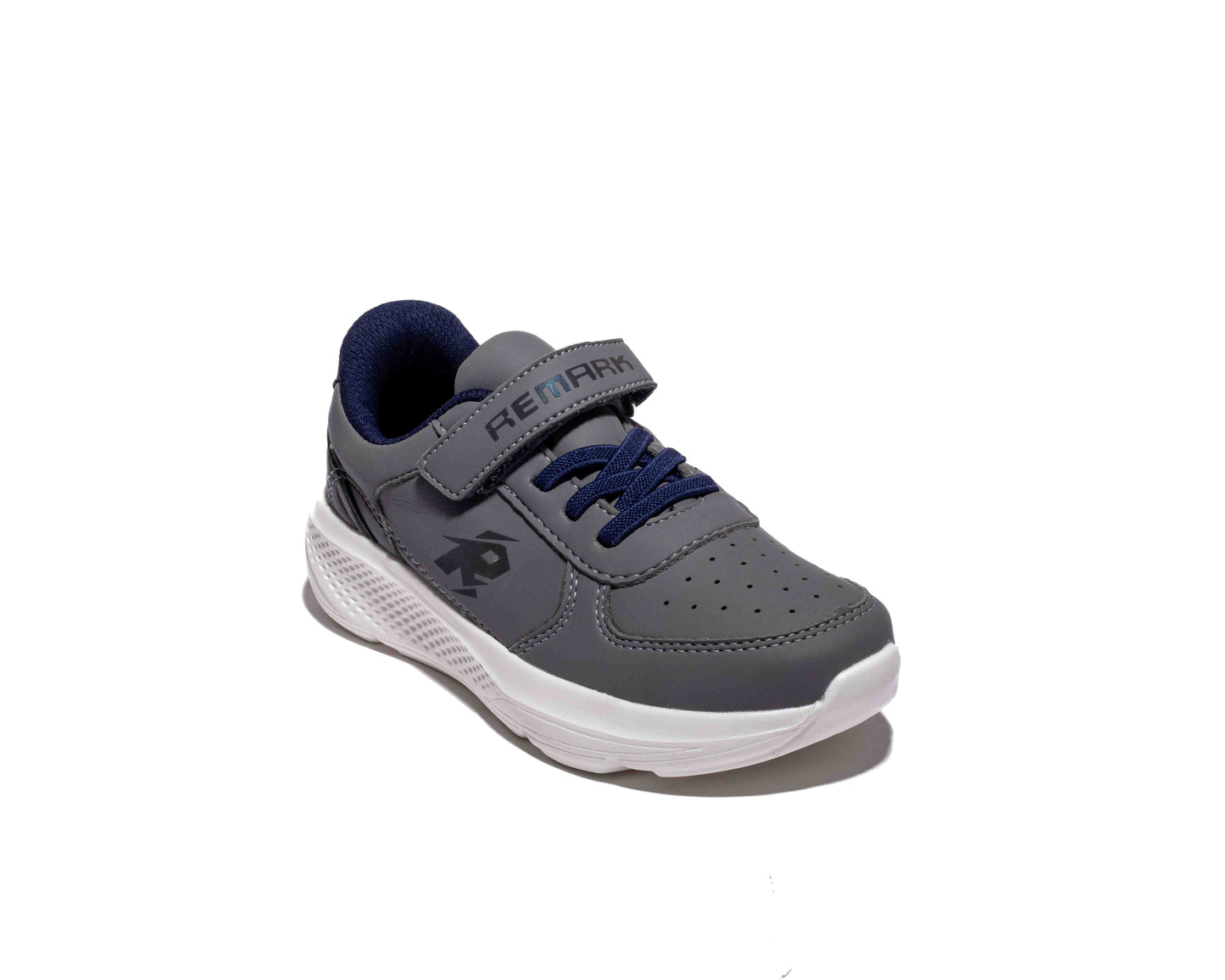 Faux Leather Comfortable Casual Shoes - Gray