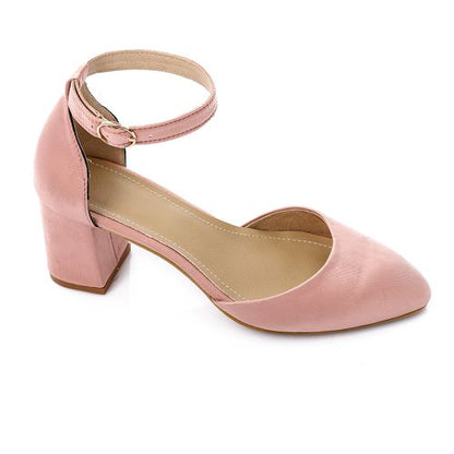 Faux Leather Pointed Pump Heels