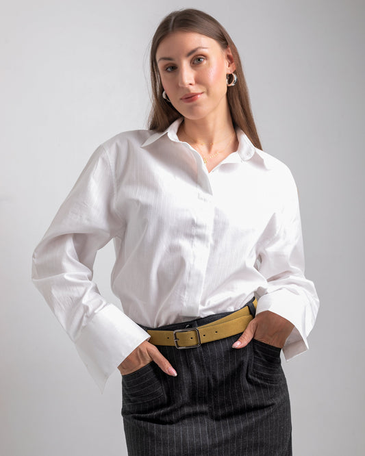 Cotton Classic Shirt - White