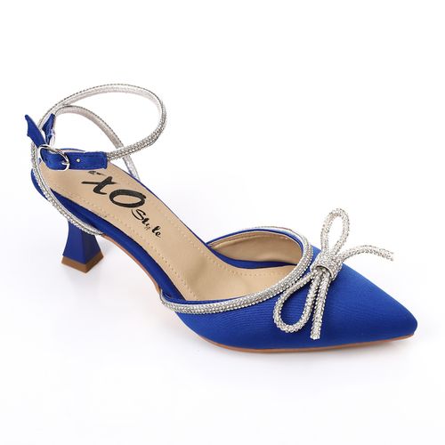 Satin Bow Classic Shoes - Blue
