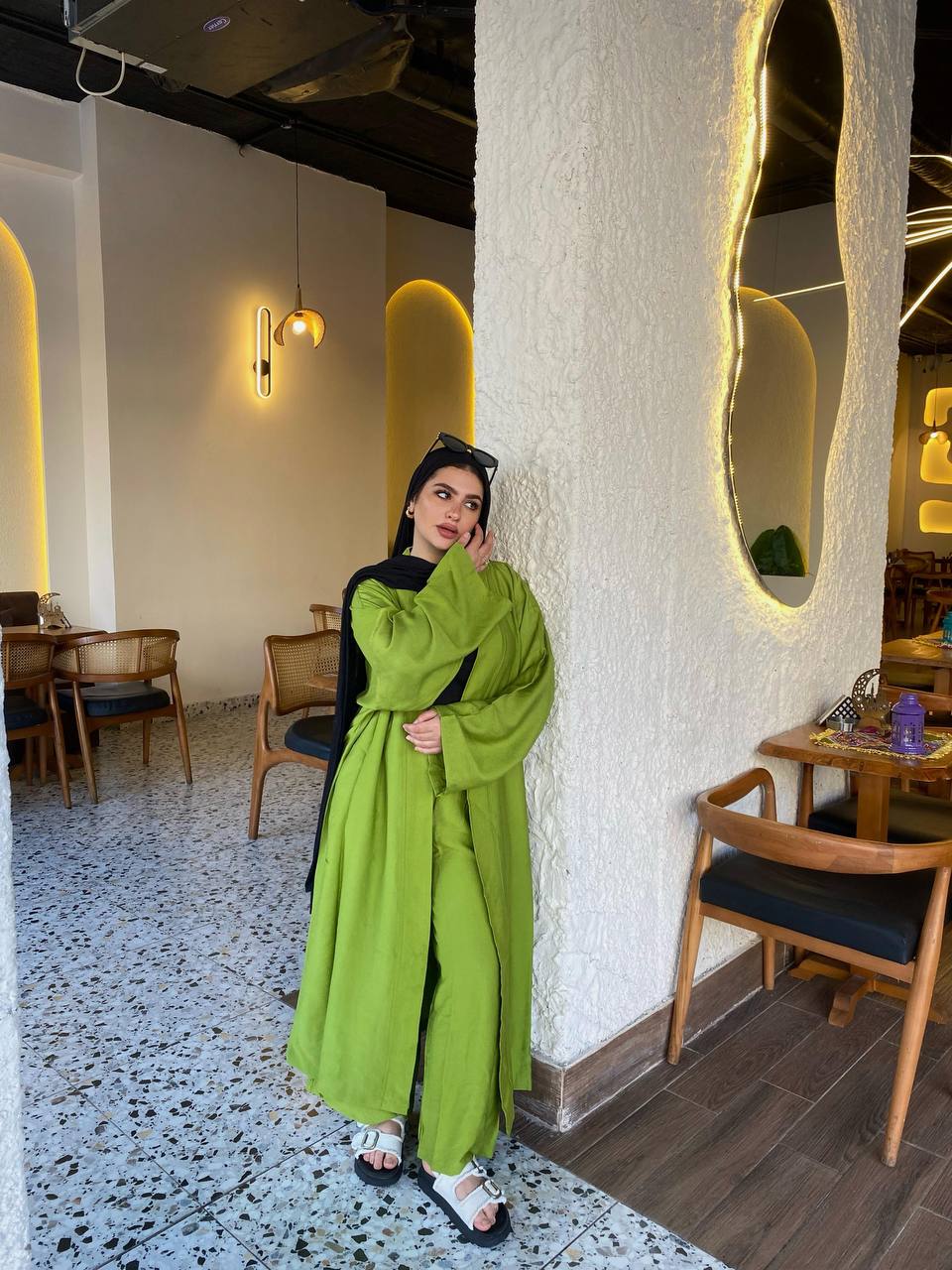 Wrap Linen Set - Green