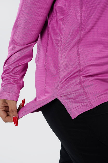 Synthetic Refined Style Compression T-Shirt - Purple